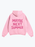 Worldful Next Summer oversized graphic hoodie in Pink