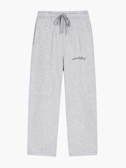 Worldful signature heavyweight sweatpants in Gray