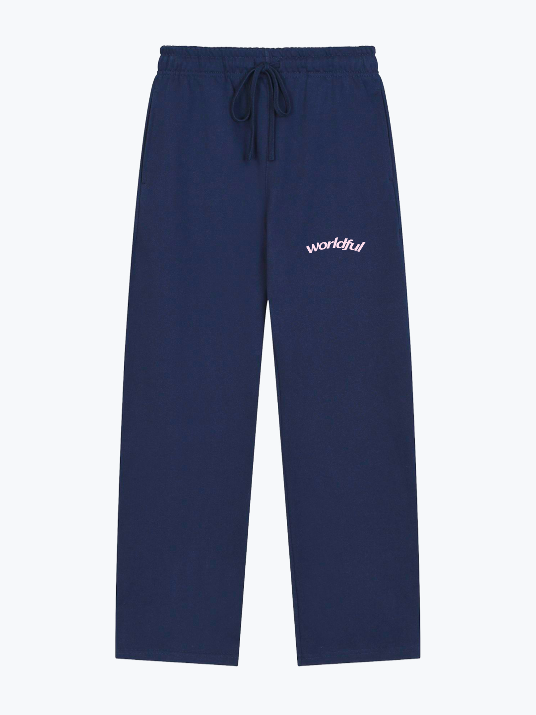 Worldful signature heavyweight sweatpants in Navy