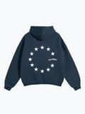 Worldful Star Ring oversized graphic hoodie in Navy