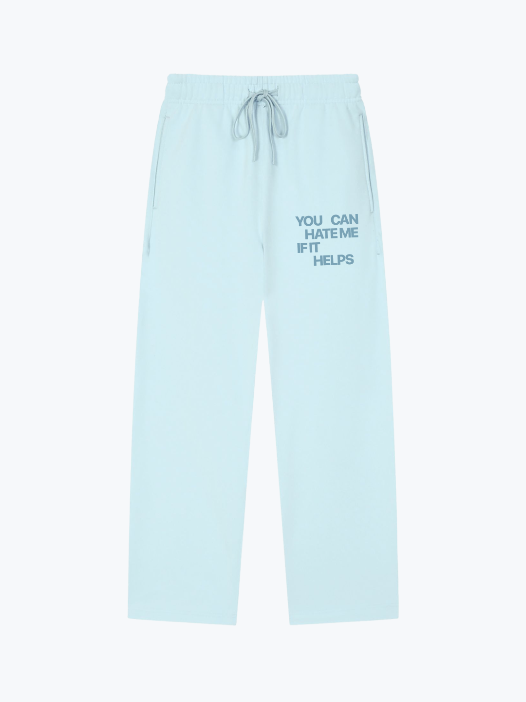 Worldful Hate Me heavyweight sweatpants in Blue